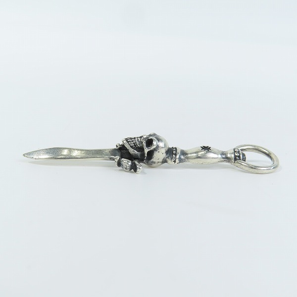 実際に弊社で買取させて頂いた【ギャラ付き】GABORATORY/ガボラトリー/ガボール クォーター ダガーウィズスカルペンダント P-63の画像 2枚目