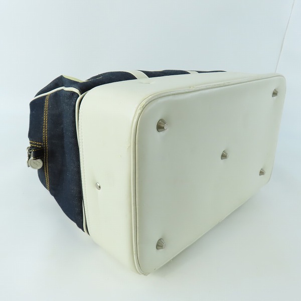 実際に弊社で買取させて頂いた【難有り】EVISU/エヴィス デニム生地カモメ トート/ボストンバッグの画像 2枚目