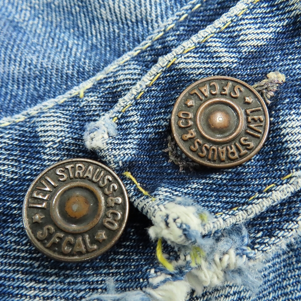 実際に弊社で買取させて頂いたLevi's/リーバイス ビッグE/ボタン裏刻印D デニムジャケット/ジージャンの画像 5枚目