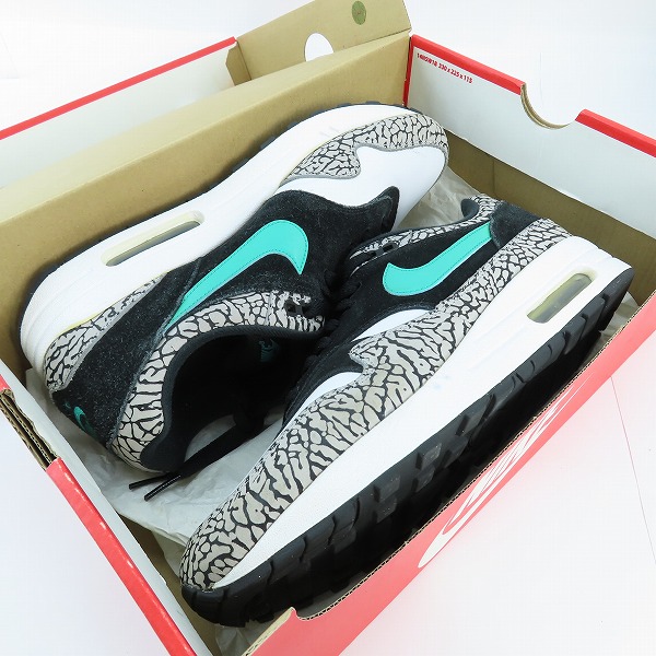 実際に弊社で買取させて頂いたNIKE×atmos/ナイキ×アトモス AIR MAX 1 PREMIUM RETRO/エアマックス1 プレミアム レトロ エレファント 908366-001/27.5の画像 8枚目