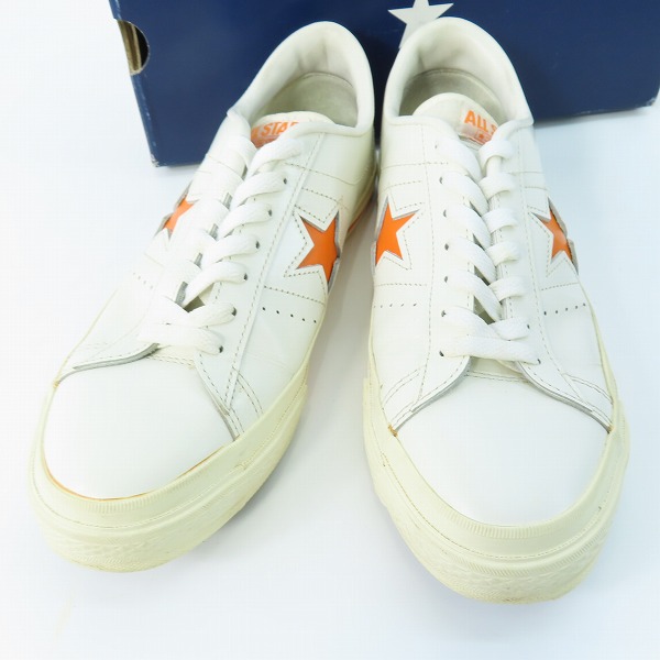 実際に弊社で買取させて頂いたCONVERSE/コンバース ONE STAR ワンスター OX WHT/ORG 8