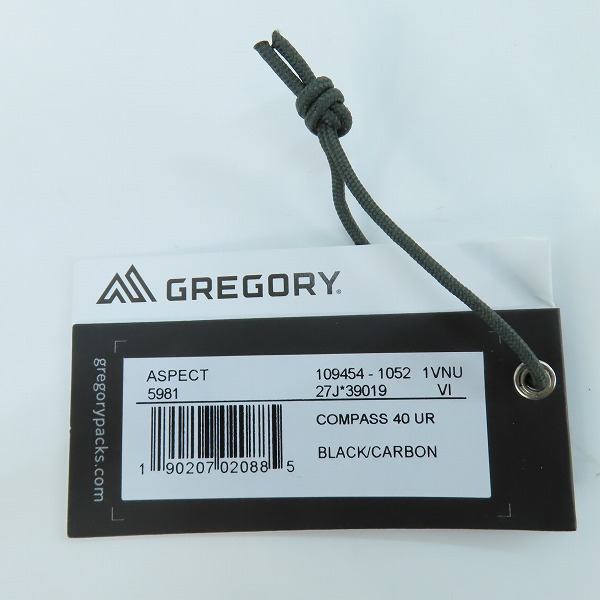 実際に弊社で買取させて頂いたGREGORY/グレゴリー Compass 40/コンパス40 バックパック/リュックサックの画像 6枚目