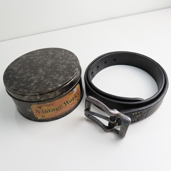 実際に弊社で買取させて頂いたVINTAGE WORKS/ヴィンテージ ワークス レザーベルト DH5638 33/84の画像 9枚目