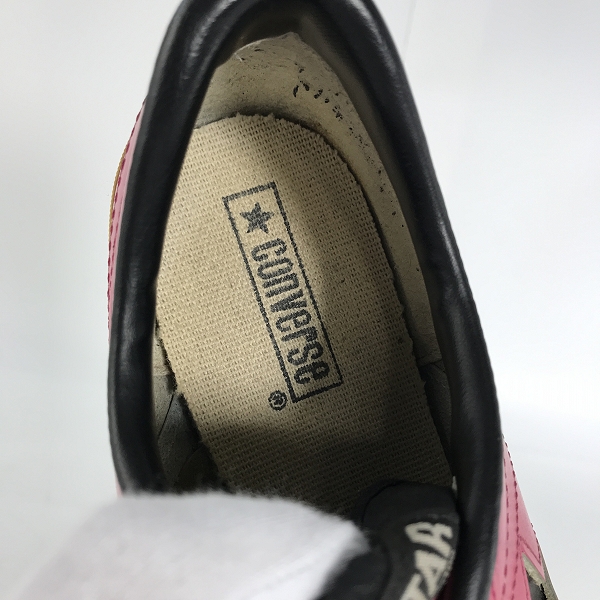 実際に弊社で買取させて頂いたCONVERSE/コンバース ONE STAR OX ワンスター レザー ホワイト/ピンク/9.5の画像 4枚目