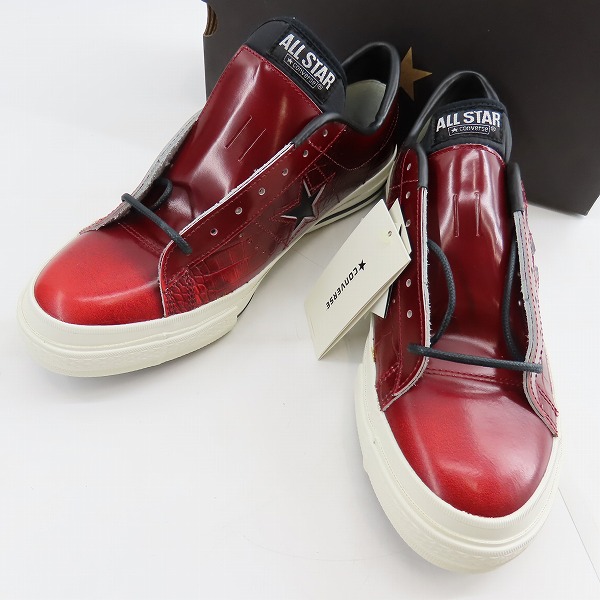 実際に弊社で買取させて頂いた【未使用】CONVERSE/コンバース ONE STAR ALLIGATOR OX コンバース ワンスター/日本製/9.5