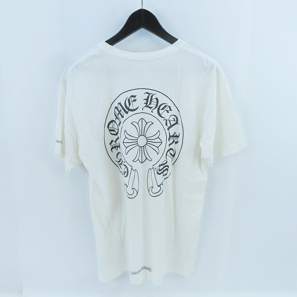 実際に弊社で買取させて頂いた【JPタグ】CHROME HEARTS/クロムハーツ ホースシュー Tシャツ ホワイト/Lの画像 1枚目