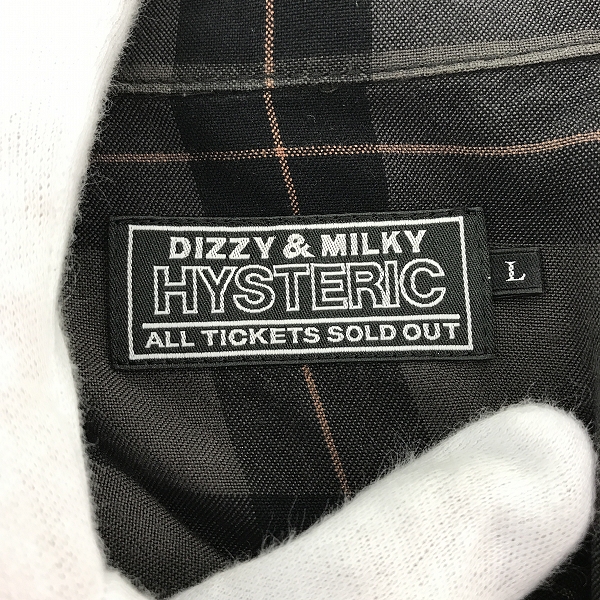 実際に弊社で買取させて頂いたHYSTERIC GLAMOUR/ヒステリックグラマー LOVE ME TWO TIMES 刺繍オープンカラーシャツ 02233AH03/Lの画像 2枚目