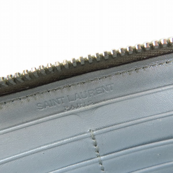 実際に弊社で買取させて頂いたSAINT LAURENT PARIS/サンローランパリ ラウンドファスナー 長財布 小銭入れ有の画像 4枚目