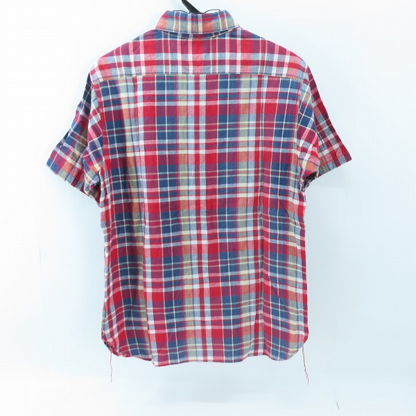 実際に弊社で買取させて頂いたSUGAR CANE/シュガーケーン チェック柄 半袖 シャツ SC36929 Mの画像 1枚目