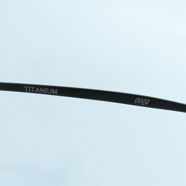 実際に弊社で買取させて頂いた999.9/フォーナインズ 眼鏡/メガネフレーム/アイウェア S-698Tの画像 6枚目