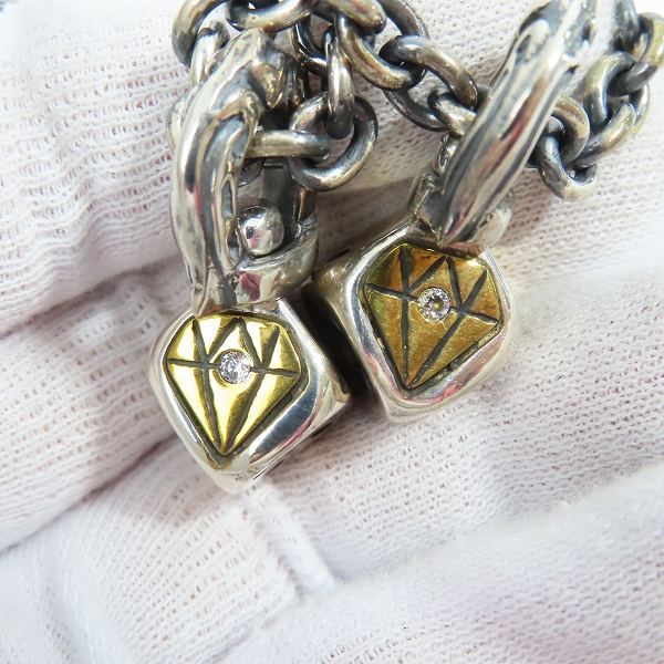 実際に弊社で買取させて頂いた（4）GANGSTERVILLE/ギャングスタービル × galcia/ガルシア DICE TOP/CHIAN SET/ダイス ネックレスの画像 3枚目