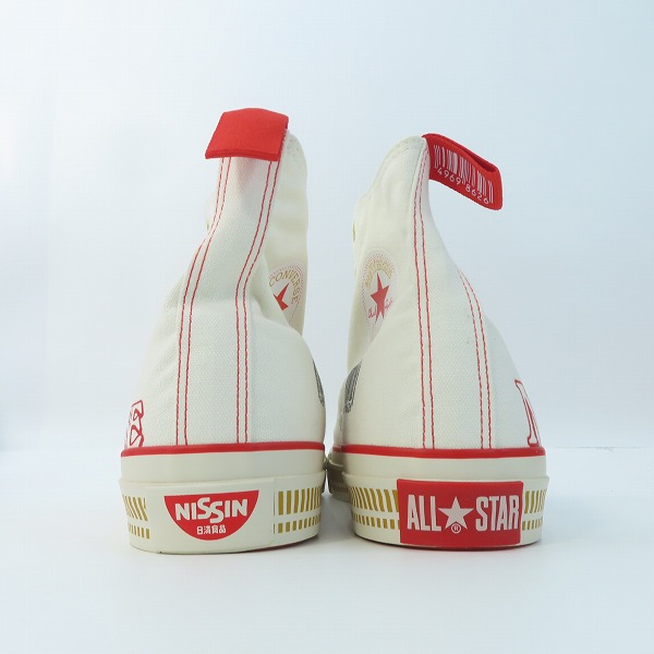 実際に弊社で買取させて頂いた【未使用】CONVERSE/コンバース ALL STAR CUPNOODLE HI CNOODLE カップヌードルコラボ 1SD271/28の画像 1枚目