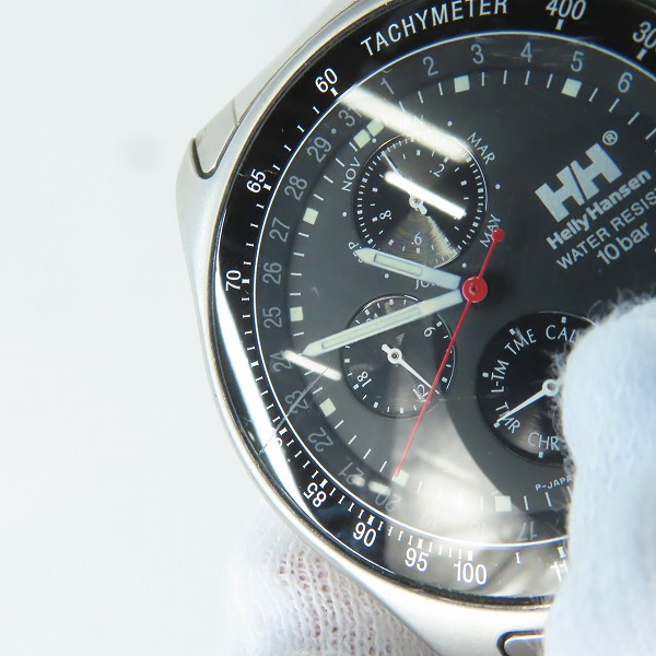 実際に弊社で買取させて頂いたCITIZEN × Helly Hansen/シチズン × ヘリーハンセン クロノグラフ クォーツ腕時計 6850-G80833【動作未確認】の画像 5枚目
