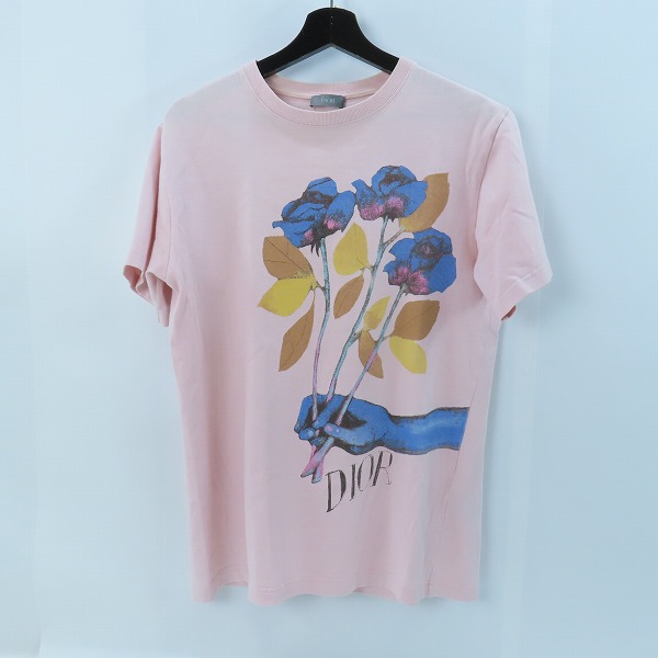実際に弊社で買取させて頂いたDIOR×Alex Foxton/ディオール×アレックス フォックストン【20SS】ローズプリント コットン 半袖Tシャツ 943J605B0554/S