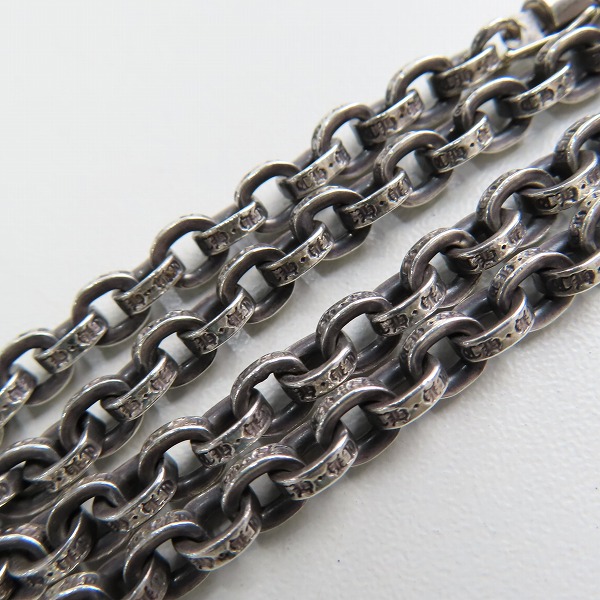 実際に弊社で買取させて頂いた【インボイス有】CHROME HEARTS/クロムハーツ ペーパーチェーン 20inchの画像 4枚目