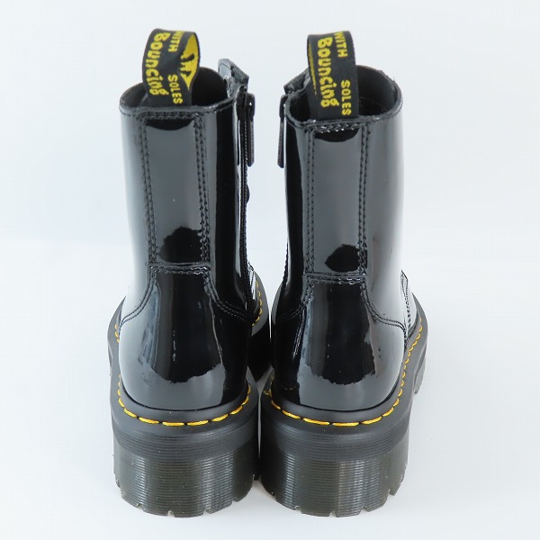 実際に弊社で買取させて頂いたDr.Martens/ドクターマーチン JADON PATENT 8ホール/厚底/サイドジップ/エナメル ブーツ UK5の画像 1枚目