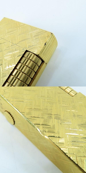 実際に弊社で買取させて頂いたdunhill/ダンヒル サイドローラー ガスライター ゴールドの画像 8枚目