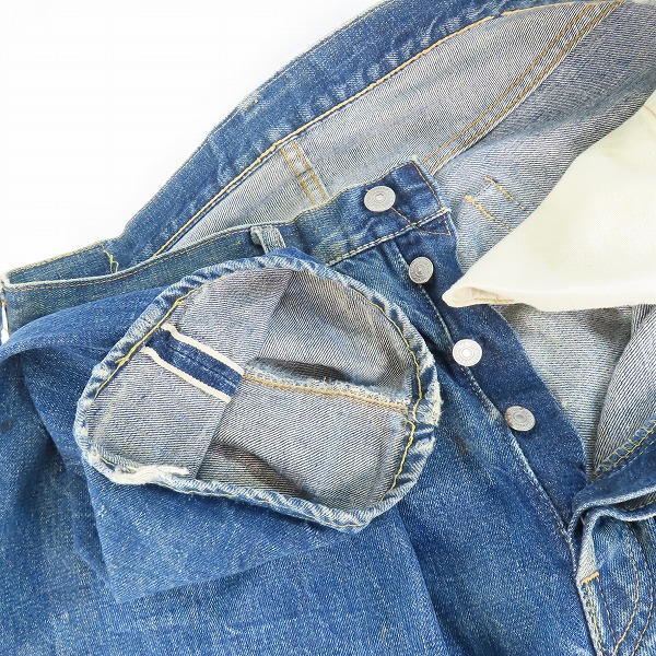 実際に弊社で買取させて頂いたLEVIS/リーバイス 501 60年代 ボタン裏刻印2 足長R ヴィンテージ/ビンテージ デニムパンツの画像 2枚目