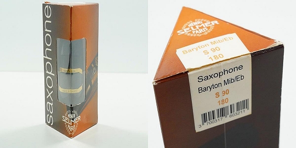 実際に弊社で買取させて頂いたSELMER/セルマー Saxophone Baryton Mi♭/E♭ S90 180 バリトンサックス マウスピース リガチャー セットの画像 9枚目