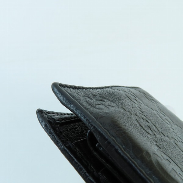 実際に弊社で買取させて頂いたGUCCI/グッチ GGシマ クレスト 二つ折り財布 の画像 8枚目