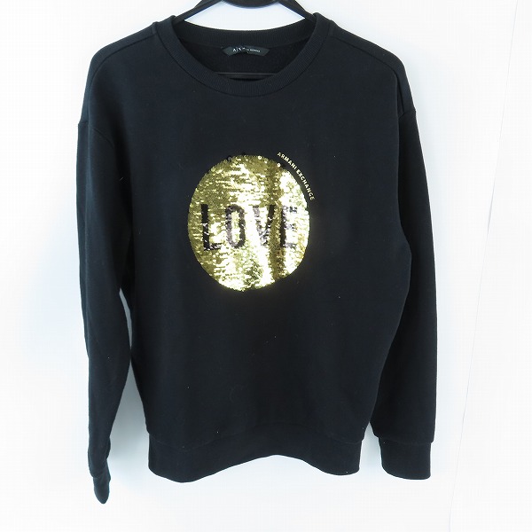 実際に弊社で買取させて頂いたARMANI EXCHANGE/アルマーニエクスチェンジ リバーシブルスパンコール スウェットトレーナー XS