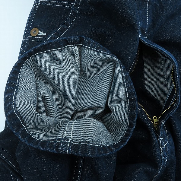 実際に弊社で買取させて頂いた【未使用】DICKIES/ディッキーズ デニム オーバーオール/サロペット  1410-2781/NAVY DENIM/Mの画像 5枚目