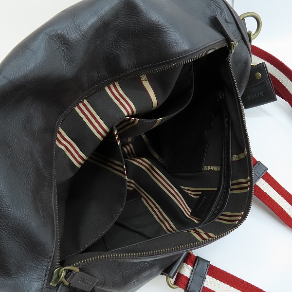 実際に弊社で買取させて頂いたBALLY/バリー レザー ボストンバッグ/トラベルバッグの画像 4枚目