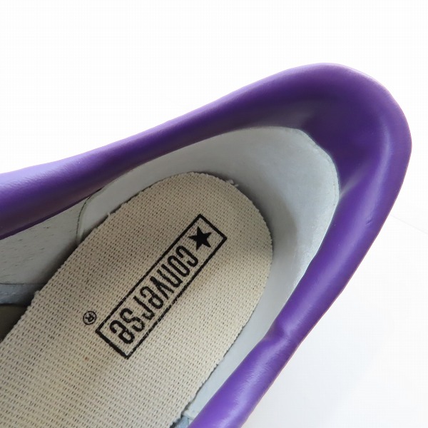 実際に弊社で買取させて頂いた【未使用】CONVERSE/コンバース ONE STAR WHITE PURPLE/9.5の画像 4枚目