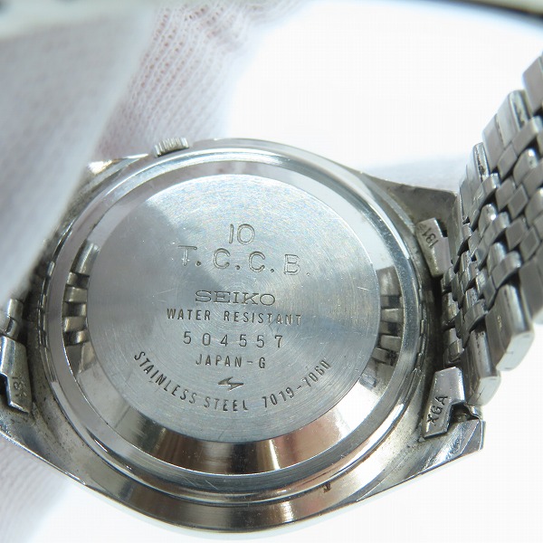実際に弊社で買取させて頂いたSEIKO/セイコー 5ACTUS/5アクタス 自動巻き 腕時計 7019-7060の画像 4枚目