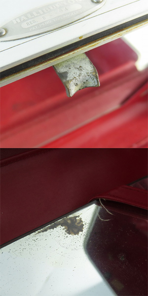 実際に弊社で買取させて頂いたZERO HALLIBURTON/ゼロハリバートン メイクボックス 鍵付き コスメ バニティケースの画像 9枚目