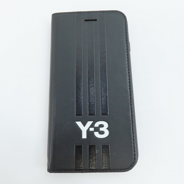 実際に弊社で買取させて頂いたY3/ワイスリー adidas/アディダス×Yohji Yamamoto/ヨウジヤマモト LEATHER BOOKLET CASE FOR/POUR IPHONE6/6S/7/8の画像 1枚目
