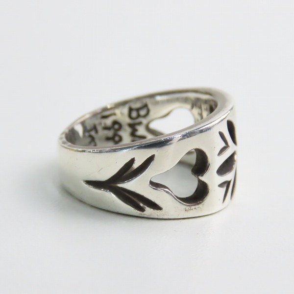 実際に弊社で買取させて頂いたBWL/BILL WALL LEATHER/ビルウォールレザー COMPASS ROSE コンパスローズリング 18-19号の画像 4枚目