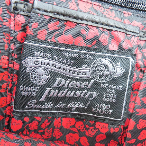実際に弊社で買取させて頂いたDIESEL/ディーゼル ワッペン刺繍 2WAY ショルダー/トートバッグ ブリーフケースの画像 4枚目