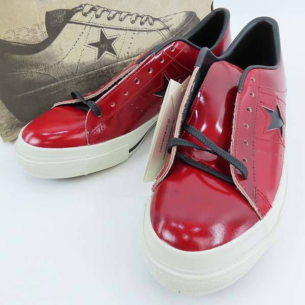 実際に弊社で買取させて頂いた【未使用】CONVERSE/コンバース ONE STAR ワンスター J ANTIQUE WINE/9.5