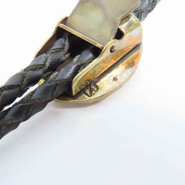 実際に弊社で買取させて頂いた（2）GANGSTERVILLE×Galcia/ギャングスタービル×ガルシア G ループタイ/ボロタイ/ブラス/シルバーの画像 4枚目