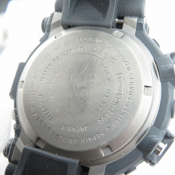 実際に弊社で買取させて頂いたG-SHOCK/Gショック 2代目 FROGMAN フロッグマン DW-8200-1A【動作未確認】の画像 3枚目
