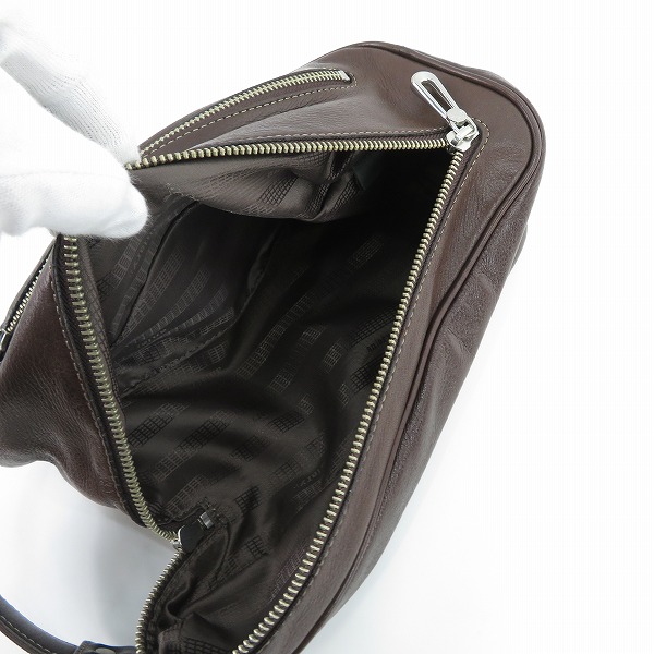 実際に弊社で買取させて頂いたaniary/アニアリ レザー クラッチ/ハンドバッグの画像 3枚目