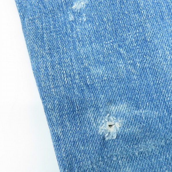 実際に弊社で買取させて頂いたLevi's/リーバイス 60～70s ブッシュデニムパンツ ボタン裏刻印38 42タロンジップ オレンジタブ チェーンステッチの画像 8枚目