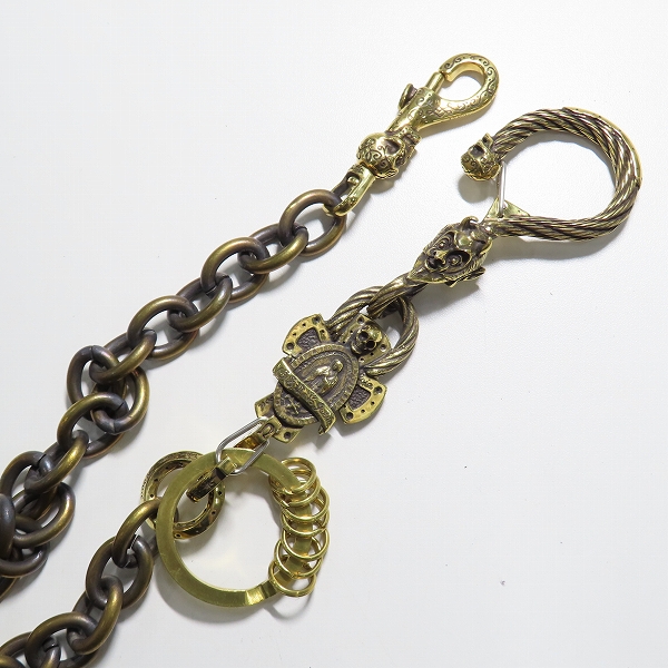 実際に弊社で買取させて頂いた(2)GANGSTERVILLE×Galcia/ギャングスタービル×ガルシア DEVIL/デビル ウォレットチェーン ブラス/真鍮