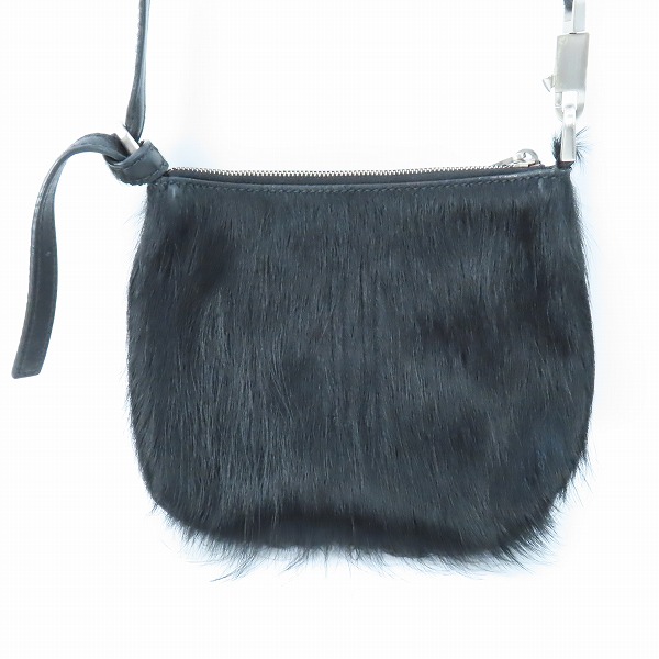 実際に弊社で買取させて頂いたRick Owens/リック・オウエンス スモールアドリ ハラコショルダーバッグ/ ブラック/RA02C0325LHL