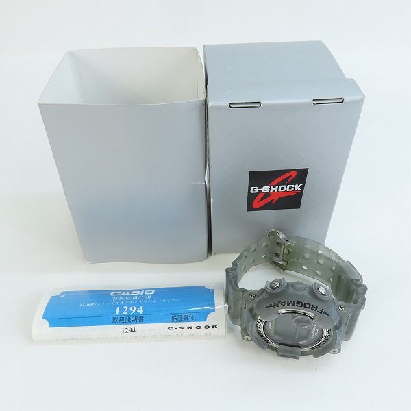 実際に弊社で買取させて頂いたG-SHOCK/Gショック FROGMAN/フロッグマン MEN IN SMOKE/メンインスモーク DW-8200MS-8T【動作未確認】 の画像 6枚目