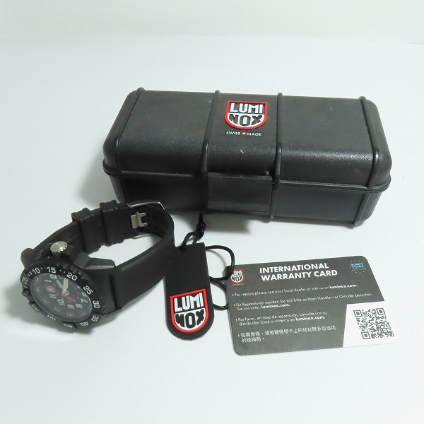 実際に弊社で買取させて頂いたLUMINOX/ルミノックス SERIES 3500 ネイビーシール クォーツ腕時計 3501.Fの画像 8枚目