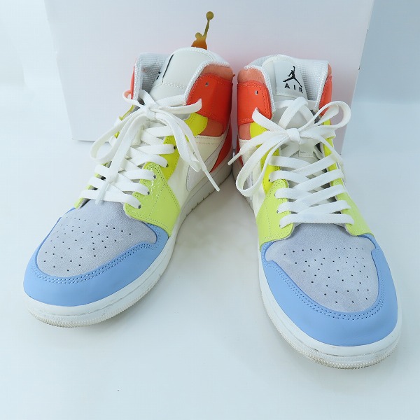 実際に弊社で買取させて頂いたNIKE/ナイキ WMNS AIR JORDAN1 MID TO MY FIRST COACH エアジョーダン1 ミッド マイ ファースト コーチ DJ6908-100 28.5
