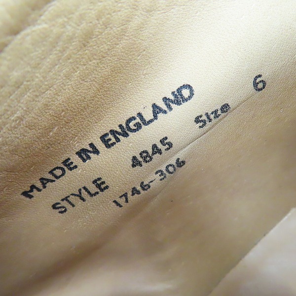 実際に弊社で買取させて頂いたGEORGE COX/ジョージコックス 4845 チャッカ―ブーツ イングランド製 size:6の画像 5枚目