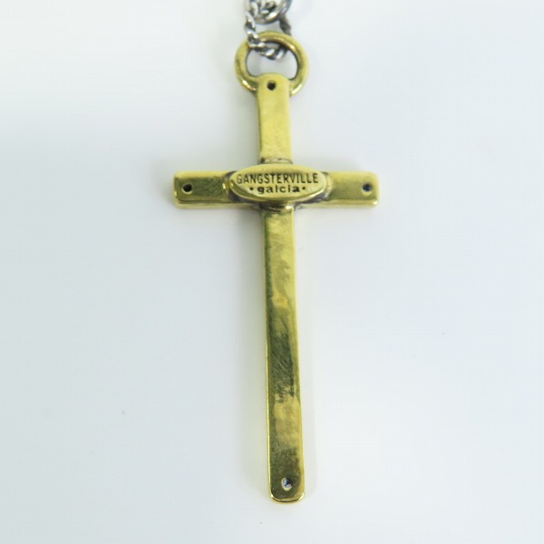 実際に弊社で買取させて頂いた(2)GANGSTERVILLE×Galcia/ギャングスタービル×ガルシア ROSARY/ロザリオ ネックレス シルバー925×ブラスの画像 2枚目