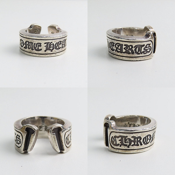 実際に弊社で買取させて頂いた【インボイス有】CHROME HEARTS/クロムハーツ ラージ スクロールラベルリング 12.5-13.5号の画像 1枚目