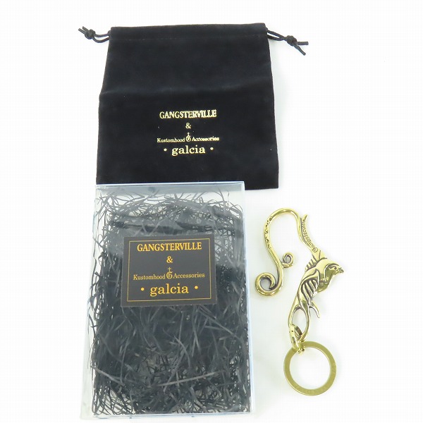 実際に弊社で買取させて頂いた(2)GANGSTERVILLE×Galcia/ギャングスタービル×ガルシア スワローキーホルダー ブラス/真鍮の画像 8枚目
