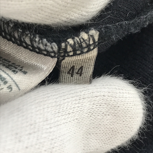 実際に弊社で買取させて頂いたBOTTEGA VENETA/ボッテガヴェネタ バタフライワッペン リブ付き半袖シャツ 44の画像 3枚目