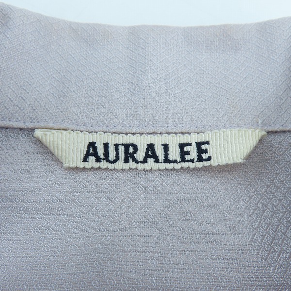 実際に弊社で買取させて頂いたAURALEE/オーラリー SILK LINEN DOBBY SHIRTS JACKET/シルク リネン ダービー シャツ ジャケット A21SS01SD/4の画像 2枚目