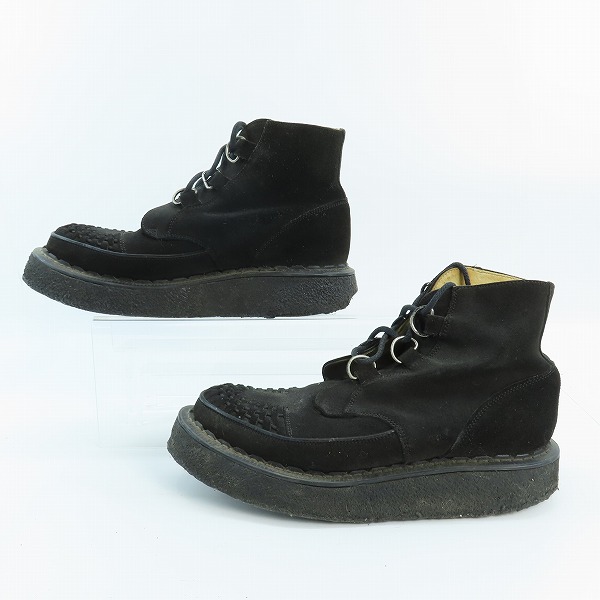 実際に弊社で買取させて頂いた【ジャンク】GEORGE COX/ジョージコックス CHUKKA/チャッカ ブーツ 13327 ブラック/7 の画像 3枚目